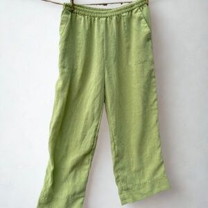 100% LINEN VINTAGE hippie/boho pull on pants!